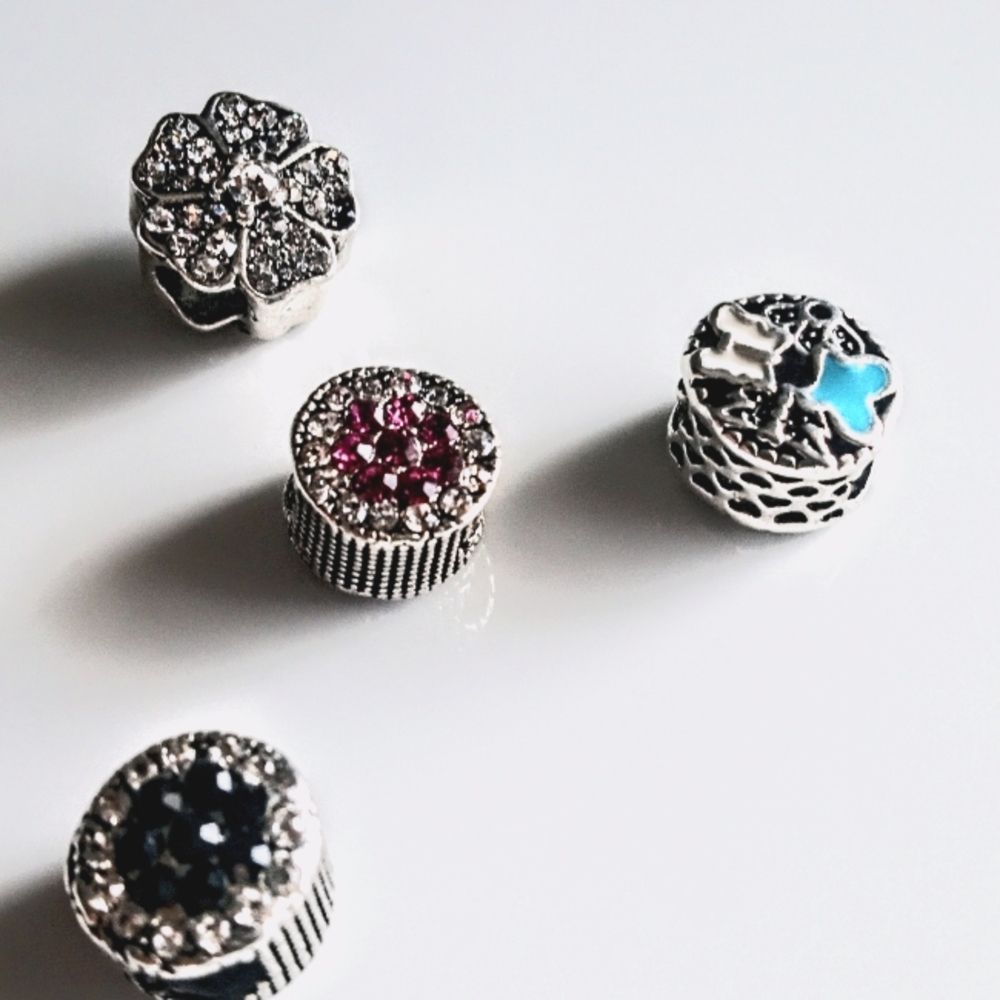 Silver Charm Assorted Charms 4 pcs